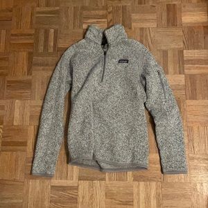 patagonia quarter zip size medium gray